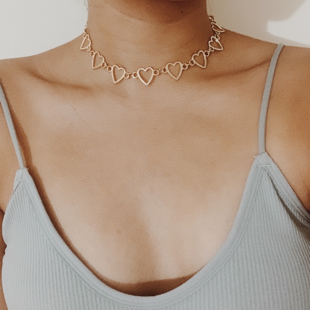 l a s t one | heart choker necklace🤍✨ - Picture 1 of 3